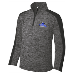 Outlaws Baseball Sport-Tek Youth PosiCharge Electric Heather Colorblock 1/4-Zip Pullover