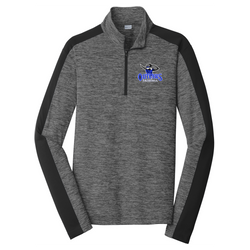 Outlaws Baseball Sport-Tek PosiCharge Electric Heather Colorblock 1/4-Zip Pullover