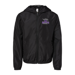 Bandits Softball Independent Trading Co. - Youth Lightweight Windbreaker Full-Zip Jacket 