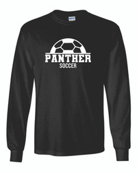 YOUTH Carol Stream Panthers Long Sleeve Cotton Shirt #1 YOUTH Carol Stream Panthers Long Sleeve Cotton Shirt #1