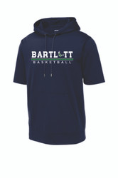 Bartlett High School Basketball Fleece Short Sleeve Hooded Pullover (Design 3)