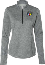 BSRO Education Adidas  Ladies Brushed Terry Heathered Quarter-Zip Pullover - Assorted Colors