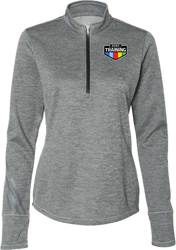 BSRO Education SP Adidas  Ladies Brushed Terry Heathered Quarter-Zip Pullover - Assorted Colors