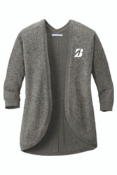 Bridgestone "B" Port Authority Ladies Marled Cocoon Sweater