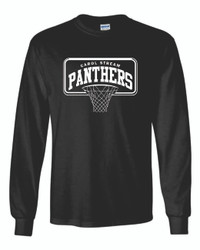 Carol Stream Panthers Basketball YOUTH - Gildan - Heavy Cotton Long Sleeve T-Shirt (Design 1)