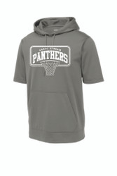 Carol Stream Panthers Basketball YOUTH - Sport-Tek Sport-Wick Fleece Short Sleeve Hooded Pullover (Design 1)