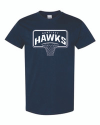 Bartlett High School Basketball Heavy Cotton T-Shirt (Design 1)