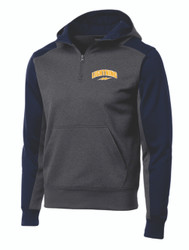St. Charles Lightning Sport-Tek Tech Fleece Colorblock 1/4-Zip Hooded Sweatshirt