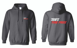 Tom's Tire Heavy Blend Hooded Sweatshirt.
