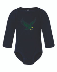 Bartlett Hawks Cross Country Rabbit Skins™ Infant Long Sleeve Baby Rib Bodysuit Bartlett Hawks Cross Country Rabbit Skins™ Infant Long Sleeve Baby Rib Bodysuit