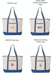 Northwest Sailing Association 34.6L Large Canvas Deluxe Tote Northwest Sailing Association 34.6L Large Canvas Deluxe Tote