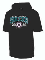 Hawk Hollow Soccer Sport-Tek Sport-Wick Fleece Short Sleeve Hooded Pullover