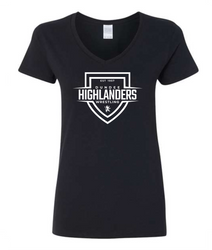 Dundee Highlanders Gildan - Heavy Cotton Women’s V-Neck T-Shirt