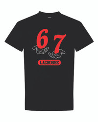 Huntley Raiders 67 Lacrosse Gildan - Heavy Cotton T-Shirt