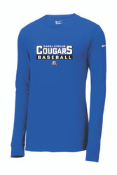 Carol Stream Cougars Nike Dri-FIT Cotton/Poly Long Sleeve Tee