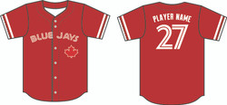 Blue Jays Baseball Juice Full Button Jersey
