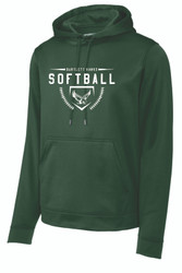 Bartlett Hawks Softball Sport-Tek® Sport-Wick® Fleece Hooded Pullover