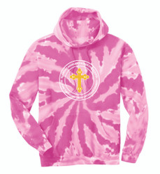 Guardian Angel Orthodox Day School Port & Company Tie-Dye Pullover Hooded Sweatshirt