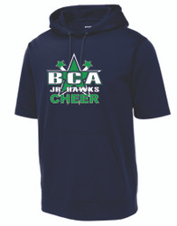 BCA Cheer Sport-Tek Sport-Wick Fleece Short Sleeve Hooded Pullover