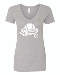 BLL Baseball Number Women's Ideal V-Neck T-Shirt