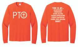 Guardian Angel Orthodox Day School PTO Port & Co™ Long Sleeve Core Cotton Tee