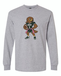 BHS Flag Football Hawk Gildan - Ultra Cotton Long Sleeve T-Shirt