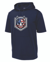 Stampede Baseball Sport-Tek Sport-Wick Fleece Short Sleeve Hooded Pullover