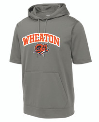 Wheaton Rams Coaches Sport-Tek Sport-Wick Fleece Short Sleeve Hooded Pullover