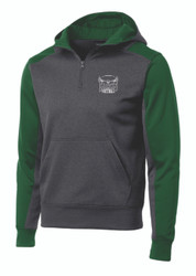 BHS Football Sport-Tek Tech Fleece Colorblock 1/4-Zip Hooded Sweatshirt