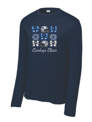 Cowboys Cheer Sport-Tek Long Sleeve PosiCharge Competitor Tee