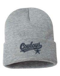 Cowboys Cheer Sportsman 12" Solid Knit Beanie