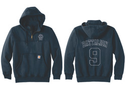 Streamwood Fire Department Carhartt® Rain Defender® Paxton Heavyweight Hooded Zip Mock Sweatshirt