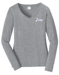 Filter Shine USA Port & Co® Women's Long Sleeve Fan Favorite® V-Neck Tee