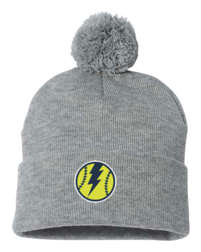 Carol Stream Storm Softball Logo Sportsman - Pom-Pom 12" Knit Beanie