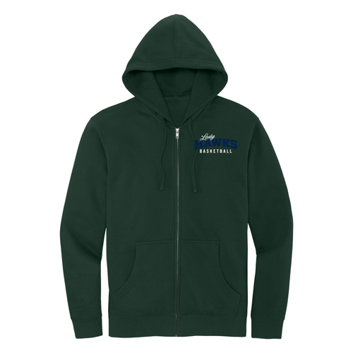 Bartlett Lady Hawks Basketball - District V.I.T. Fleece Full-Zip Hoodie
