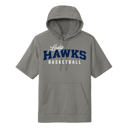 Bartlett Lady Hawks Basketball - Sport-Tek Sport-Wick Fleece Short Sleeve Hooded Pullover