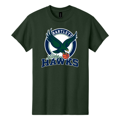 Bartlett Lady Hawks Basketball - Gildan Heavy Cotton T-Shirt (Eagle)