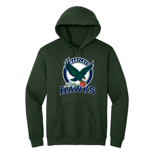 Bartlett Lady Hawks Basketball - Gildan Heavy Blend Hooded Sweatshirt (Eagle)