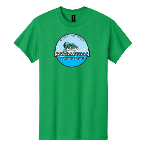Wheaton Barracudas - Gildan Heavy Cotton T-Shirt - Irish Green