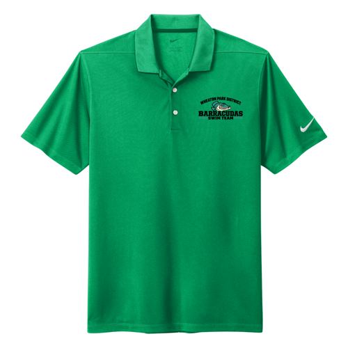 Wheaton Barracudas - Nike Dri-FIT Micro Pique 2.0 Polo - Lucid Green