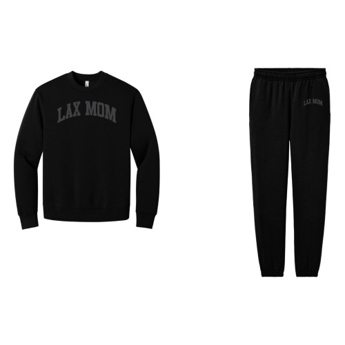 LAX MOM Embroidered Crewneck & Sweatpant Kit