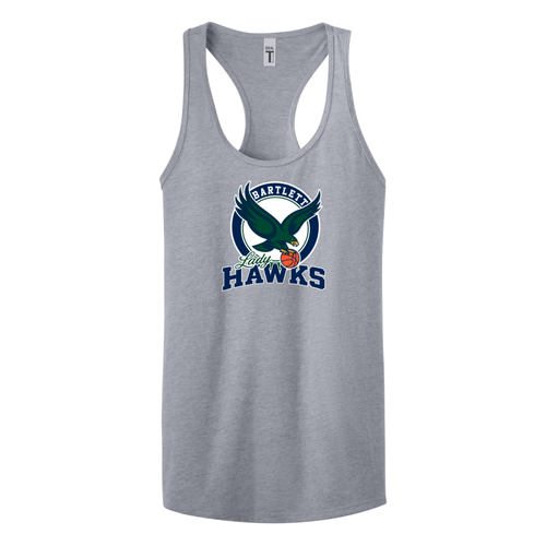 Bartlett Lady Hawks Basketball - Next Level Women's Ideal Racerback Tank (Eagle)