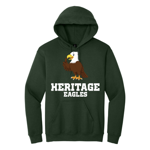 Heritage Eagles - Gildan Heavy Blend Hooded Sweatshirt