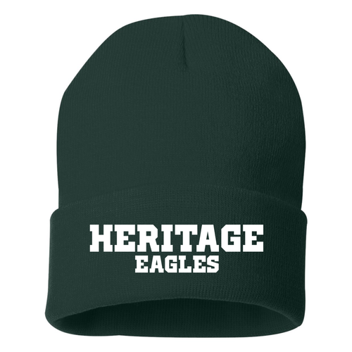 Heritage Eagles - Sportsman 12" Solid Knit Beanie