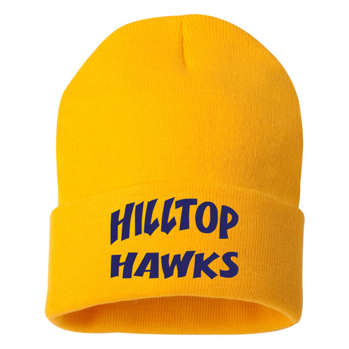 Hilltop Hawks - Sportsman 12" Solid Knit Beanie