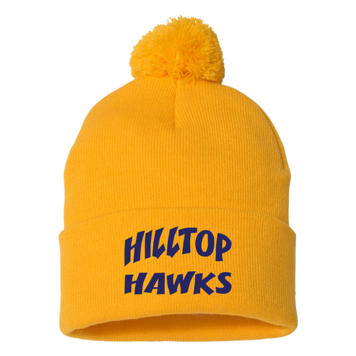 Hilltop Hawks - Sportsman Pom-Pom 12" Knit Beanie
