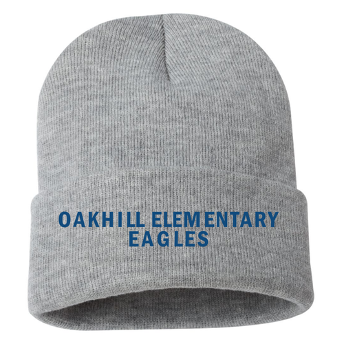 Oakhill Elementary Eagles - Sportsman 12" Solid Knit Beanie
