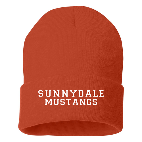 Sunnydale Mustangs - Sportsman 12" Solid Knit Beanie