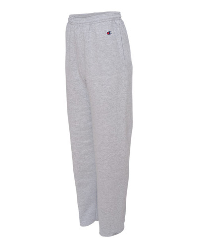 champion sweatpants open bottom