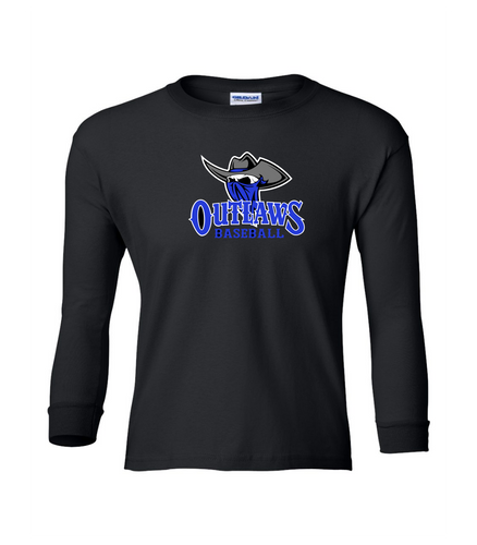 Outlaws Baseball (Logo) YOUTH Ultra Cotton Long Sleeve T-Shirt